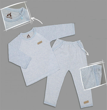 Bộ quần áo sơ sinh dài tay CV thân jaclan Uala UR3505