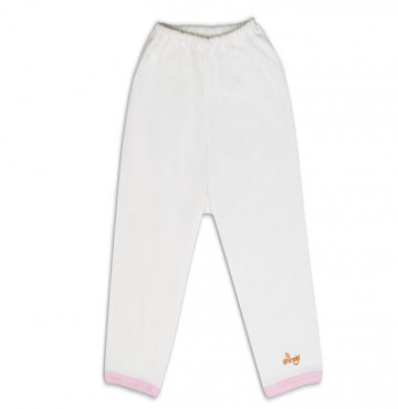 Quần dài sơ sinh mặc bỉm Shinobi (trắng viền hồng)