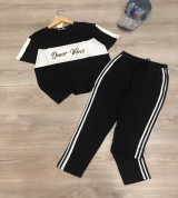 bỏ buôn set đồ bộ nữ áo tay ngắn quần dài phối sọc