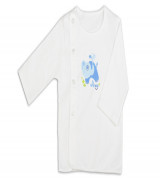 Áo sơ sinh bác sĩ dài tay Shinobi (màu trắng)