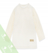 Áo sơ sinh dài tay cài vai Lullaby TD NH03-18 (màu vàng)