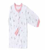 Áo sơ sinh dài tay Miomio in hình thỏ (màu hồng)