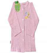 Áo sơ sinh tay dài Melange IQ Baby (Hồng Melg)