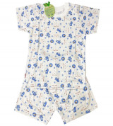 Bộ sơ sinh cộc tay IQ Baby (in hình gấu con)