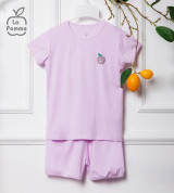 Bộ sơ sinh cộc tay trái táo nhỏ La Pomme SS107 (tím)