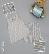 Bộ ba lỗ sơ sinh kẻ nhỏ Uala UR3503