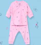 Bộ quần áo sơ sinh cài chéo Petit họa tiết Uala UR2235