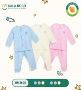 Bộ sơ sinh cài giữa Modal trơn Uala UR3605