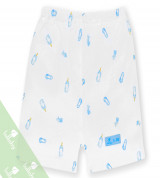 Quần đùi sơ sinh basic in hình bình sữa Lullaby NH04-19 (xanh)