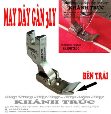 Chân vịt sắt may dây gân 3ly máy may công nghiệp 1kim