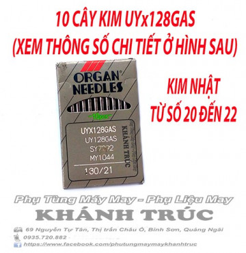 10 cây Kim UYx128GAS NHẬT máy may công nghiệp