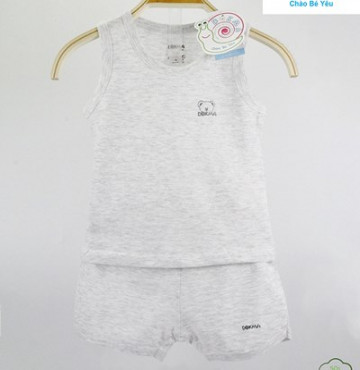 Bộ ba lỗ sơ sinh Dokma DB229 (màu ghi)