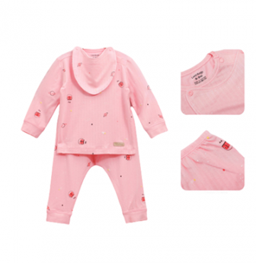 Bộ QA sơ sinh dài tay Modal họa tiết Uala UR3603