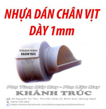 Nhựa dán chân vịt dày từ 0.5mm đến 1mm máy may công nghiệp