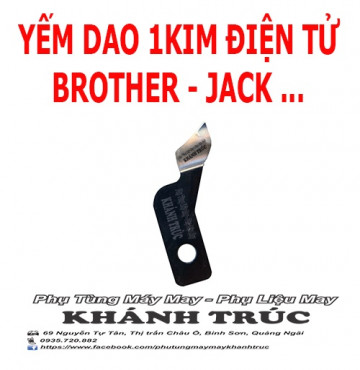Yếm dao 1kim điện tử Brother + Jack máy may (khâu) công nghiệp