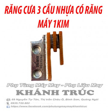 Răng cưa 3 cầu nhựa có răng máy may công nghiệp 1kim