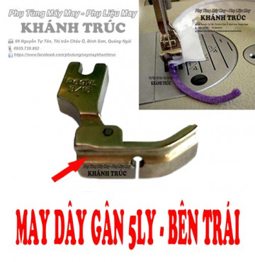 Chân vịt sắt may dây gân 5ly máy may công nghiệp 1kim