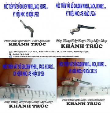 [ #5, LP226 ] Móc trên máy vắt sổ công nghiệp GOLDEN WHEEL, HIKARI, JACK