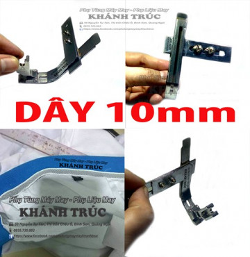 Cử hàn chân vịt dây 10mm dùng máy 1kim máy may (khâu) công nghiệp
