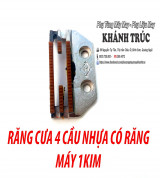 Răng cưa 4 cầu nhựa có răng máy may công nghiệp 1kim