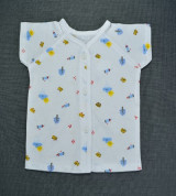 Áo sơ sinh tay ngắn AB (màu xanh)