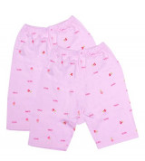 Set quần lửng sơ sinh hồng phấn IQ Baby (2c/set)