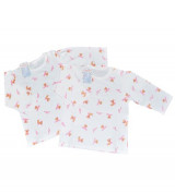 Set áo sơ sinh tay dài in hình cún hồng IQ Baby (2c/set)