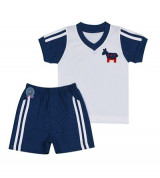 Bộ cổ tim sơ sinh 3 sọc Hello BB 1254 (nhiều màu)