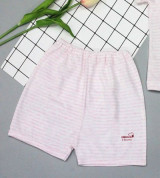 Quần đùi sơ sinh Dokma DQ109 (kẻ hồng)