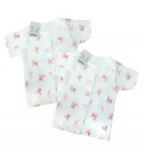Set áo sơ sinh tay ngắn cún hồng IQ Baby (2c/set)
