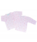 Set áo sơ sinh tay dài hồng phấn IQ Baby (2c/set)