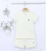 Bộ cộc tay cài vai sơ sinh Dokma DB225 (be sáng)