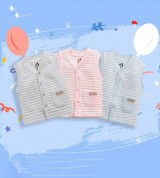 Áo Gile sơ sinh kẻ xốp Uala UR3444 (nhiều màu)