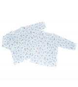 Set áo sơ sinh tay dài Ani trắng IQ Baby (2c/set)