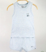 Bộ ba lỗ sơ sinh Dokma DB229 (màu xanh)