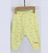 Quần dài sơ sinh bo ống Dokma DQ103 (vàng)