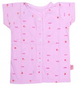 Áo tay ngắn sơ sinh IQ Baby (hồng phấn)