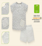 Bộ sơ sinh cộc tay bé trai Lullaby NHT11B (ghi in hình sao)