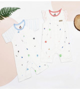 Body sơ sinh cộc tay in họa tiết Uala UR3527