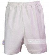 Quần sơ sinh ngắn trắng Hello BB