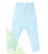 Quần dài sơ sinh đáp đũng Lullaby (màu xanh)