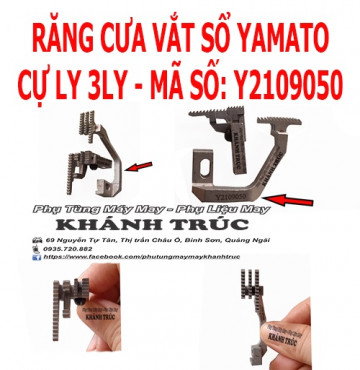 Bộ Răng cưa tốt máy vắt sổ YAMATO cự ly 3 ly máy may công nghiệp