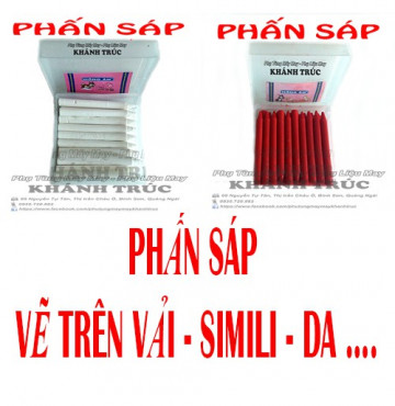 (Màu Trắng + Đỏ) Phấn Sáp máy may (khâu)