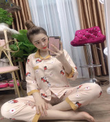 bỏ sỉ lô 5 bộ nữ đủ màu Pijama tay ngắn quần dài vải lụa 53k/b