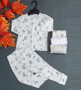 Bộ sơ sinh dài tay cúc giữa cạp cao Bons99