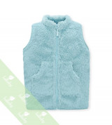 Áo gile lông sơ sinh Lullaby NH10-18 (màu xanh)