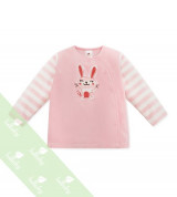 Áo sơ sinh cài lệch băng lông Lullaby NH05-18 (màu hồng)