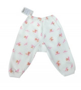 Quần dài sơ sinh mặc bỉm cún hồng IQ Baby