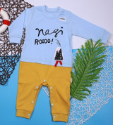 Body sơ sinh liền dài tay cổ bẻ 1821 (3-36M)