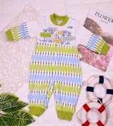 Body sơ sinh liền dài tay A2007 (3-18M)